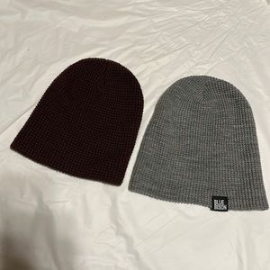BUNDLE OFF TWO BLUE BISON AND ZARA KIDS WINTER HAT COLOR GRAY AND BURGUNDY
